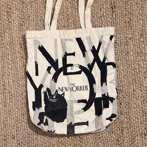 Black and Cream Tote Bag
